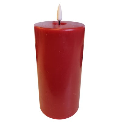 LED Blockljus H17cm Röd