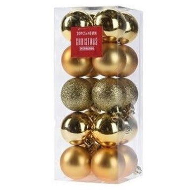 Xmas Julgranskula 4cm Guldmix