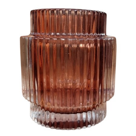 Värmeljushållare 'Light Brown' 10x9cm