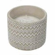 Ljus i cement 'Citronella' - Zig Zag