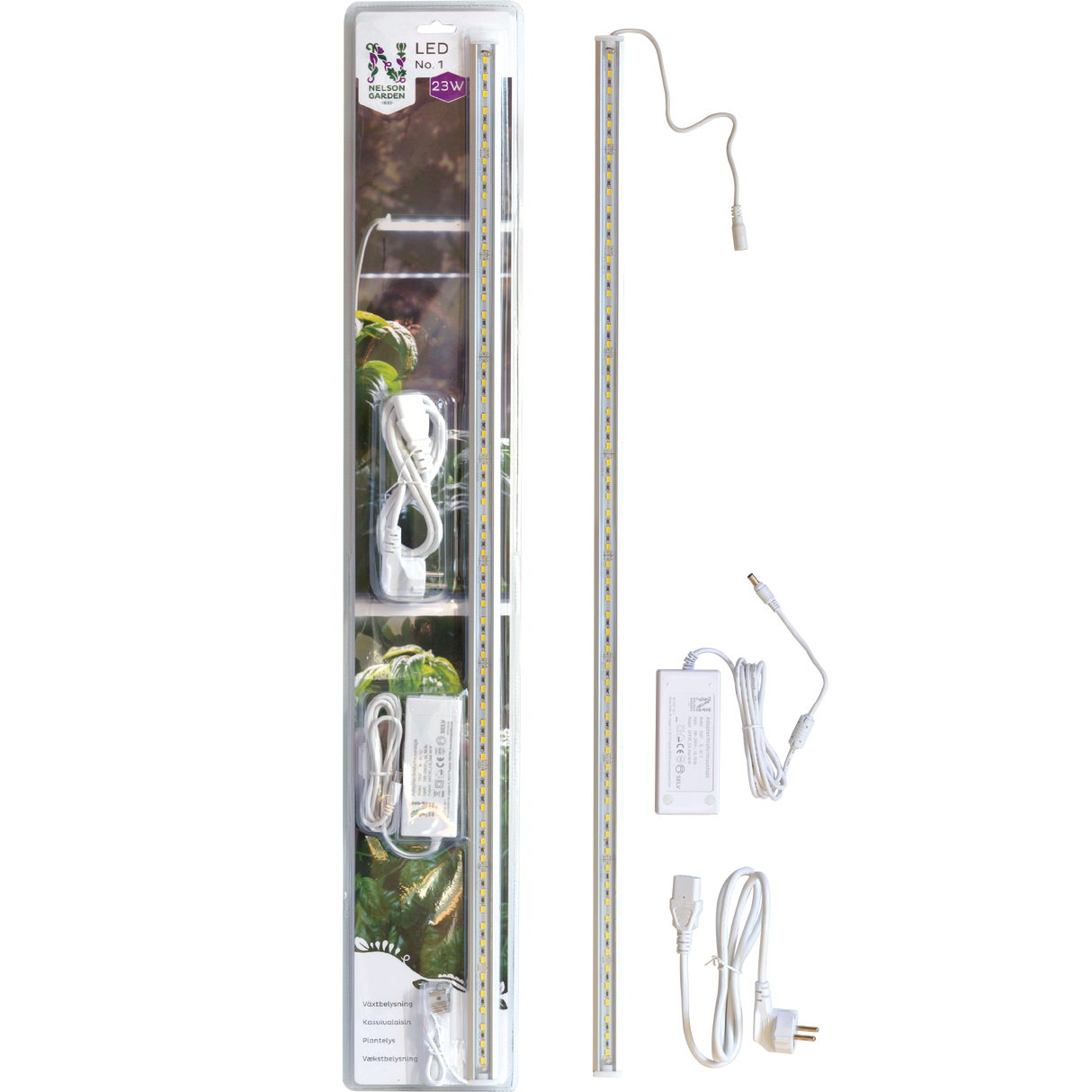 Växtbelysning LED NO.1 23W, 85cm med adapter