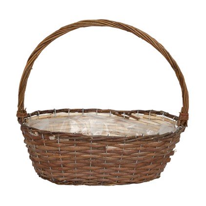 Korg oval m.grepe inv.plast Osk.pil