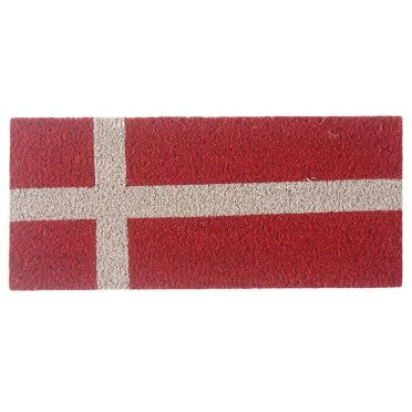 Dörrmatta 'Danmarks Flagga' 23x53cm