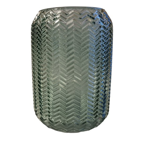 Glasvas 'Fishbone' Grön