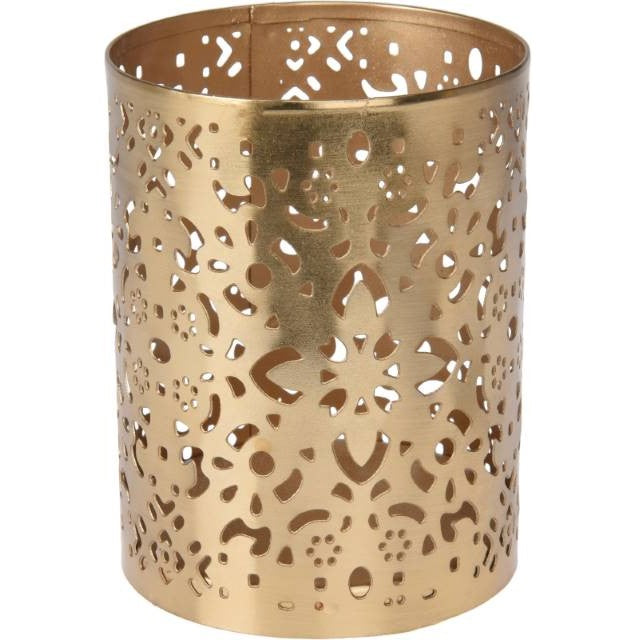 Ljuslykta för Värmeljus 'Gold' 10cm