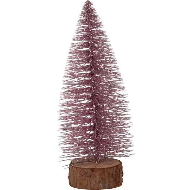 Xmas Deco Julgran 'Glitter' 25cm Rosé
