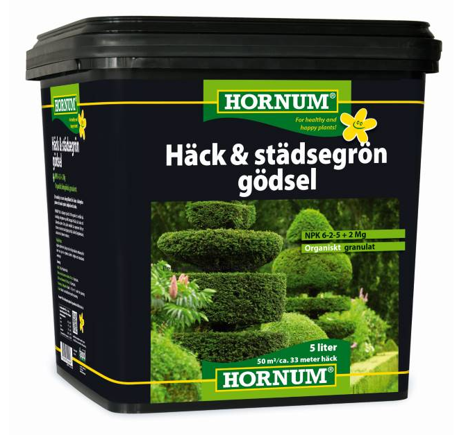 HORNUM Häck- och städsegrön gödsel 5 liter