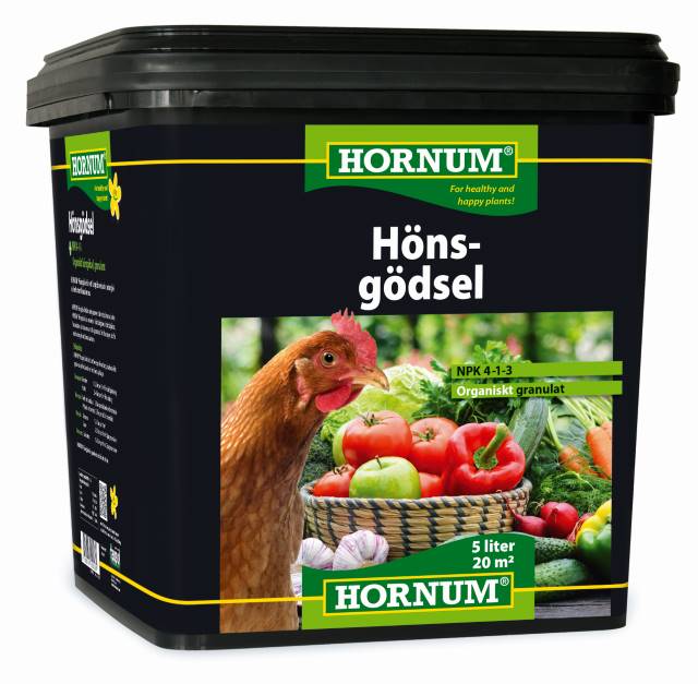 HORNUM Hönsgödsel 5 liter
