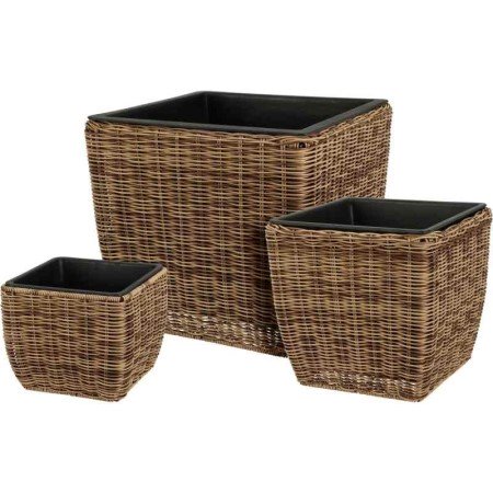 Kruka i Korg 'Kvadrat' - Liten