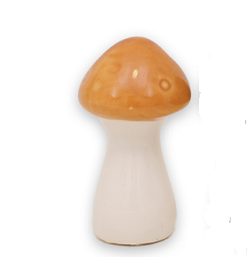 Keramiksvamp 'Happy' Gul H6cm