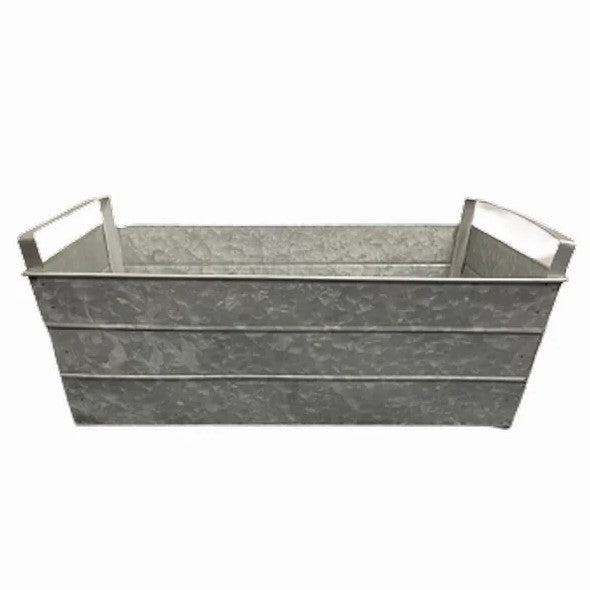 Planteringslåda i Zinc inkl handtag 58x40cm
