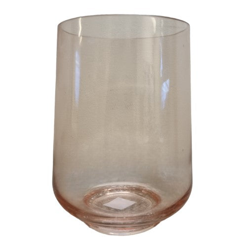 Glasvas 'Cylinder Light Pink' 22x16cm