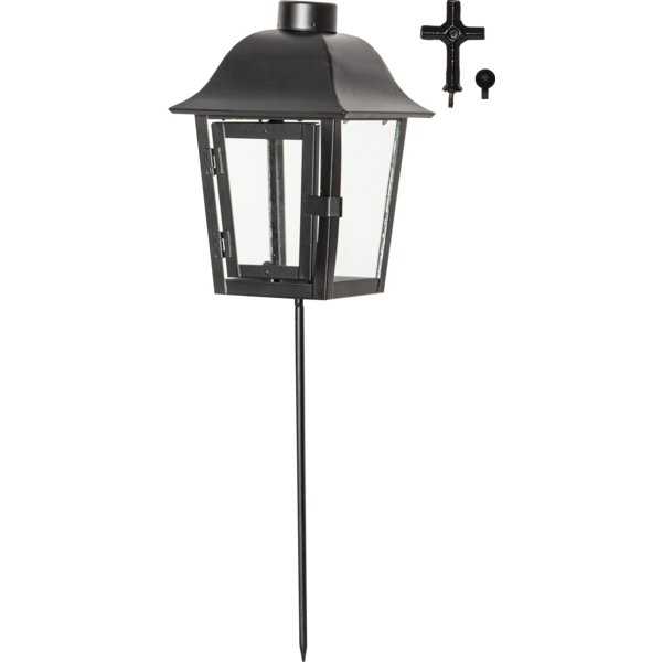 LED Gravlykta Serene Svart med utbytbar topp