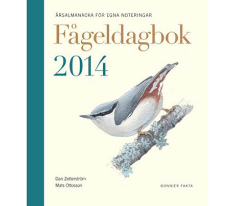 Fågeldagbok 2014 – inspirerande fågelbok och fågelskådningsdagbok om Sveriges fåglar av Mats Ottosson med illustrationer av Dan Zetterström (Bonnier Fakta); månad för månad, tips för fågelholkar, utrustning och Sverigelista/artförteckning.