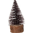 Xmas Deco Julgran 'Glitter' 14cm Brun