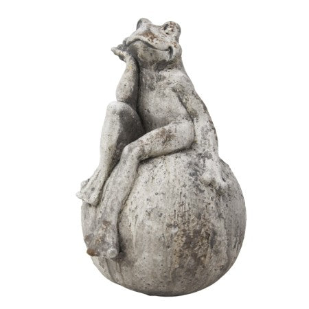 Groda på Cementboll H20cm