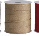 Dekorationsband 'Glitter' 1cm x 10m Guld