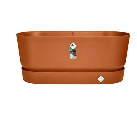 Greenville Terrace Blomlåda med hjul L60cm - Ginger Brown