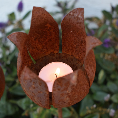 Värmeljushållare 'Ros' H80cm