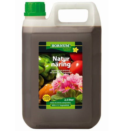 Hornum Naturnäring NPK 4-1-5 2,5 liter