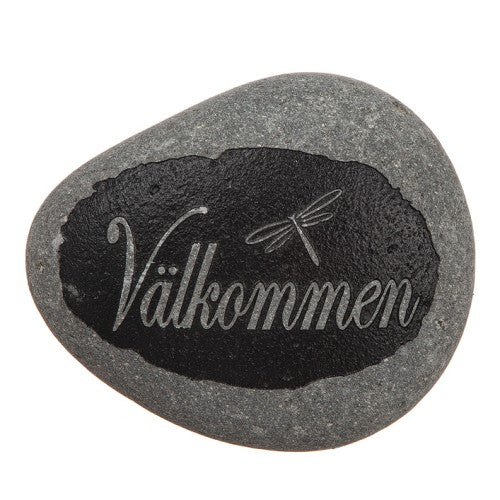 Sten 'Välkommen' med Trollslända