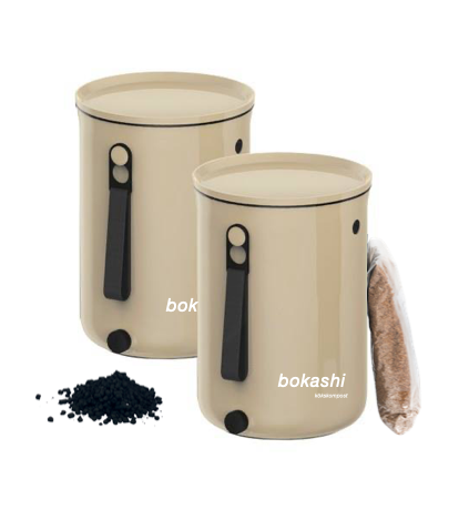 Bokashi 2.0 'Cappuccino' 2st inkl 1kg strö