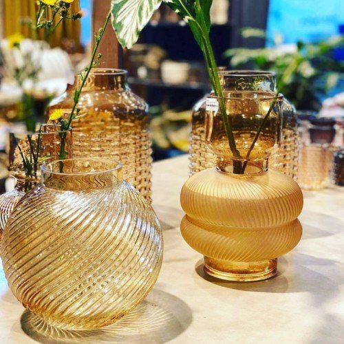 Glasvas 'Globe Yellow'