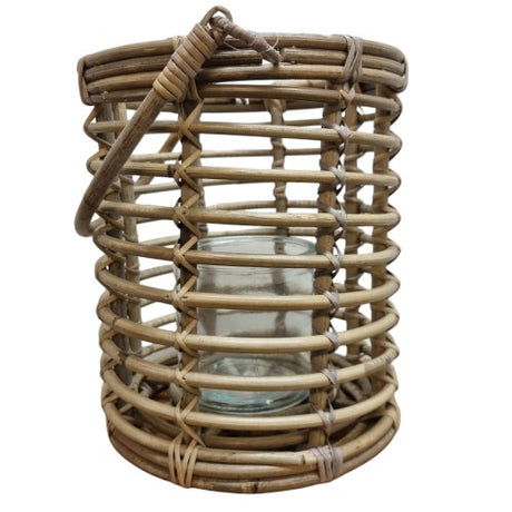 Ljuslykta 'Bamboo' 26x22cm