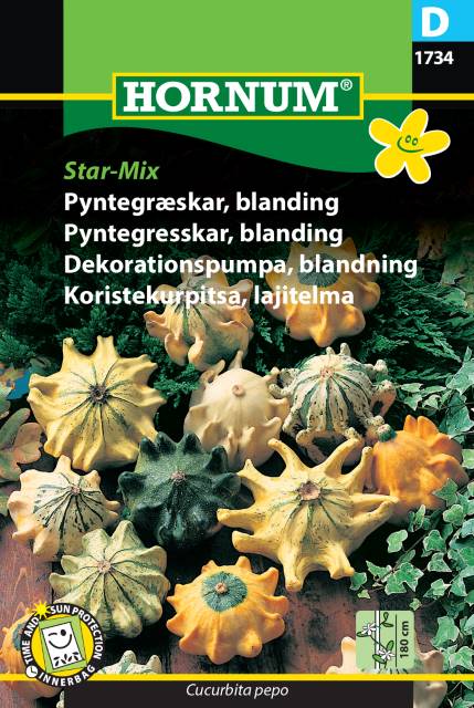 Dekorationspumpa Mix 'Star' frö
