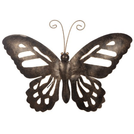 Fjäril i Hamrad Plåt 38 x 26cm