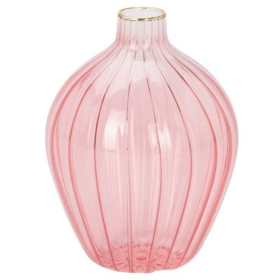 Glasvas 12cm Ljusrosa
