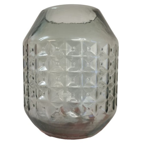 Glasvas 'Diamond Grey' H24cm