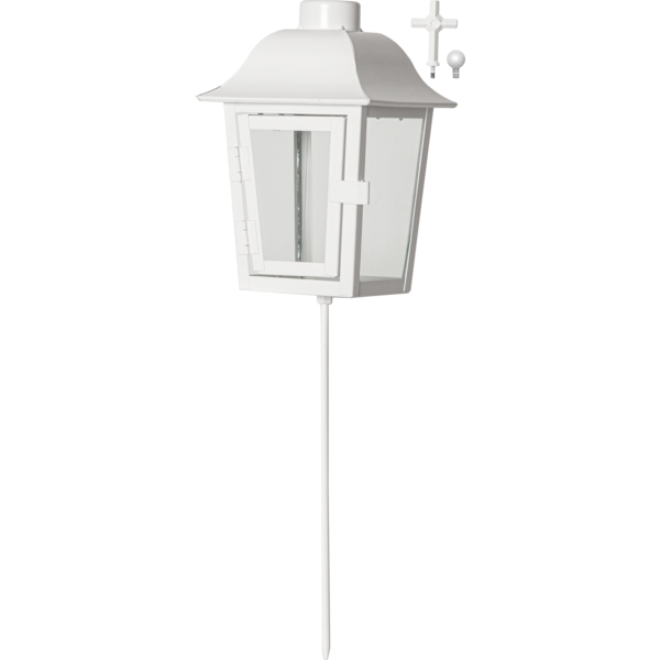 Gravlykta Serene Vit med utbytbar topp