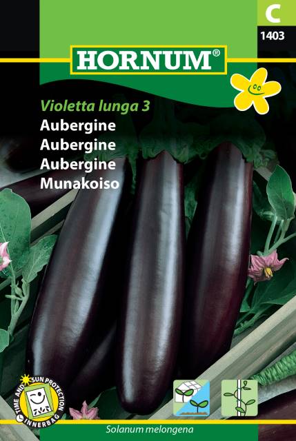 Aubergin 'Violetta lunga 3' frö