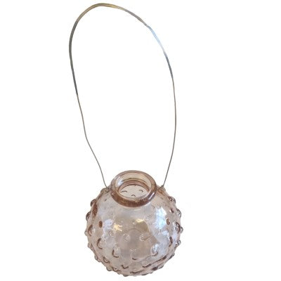 Glasvas med handtag -  Rosa