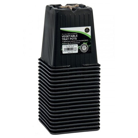 Planteringskruka Fyrkantig 9cm 18-pack