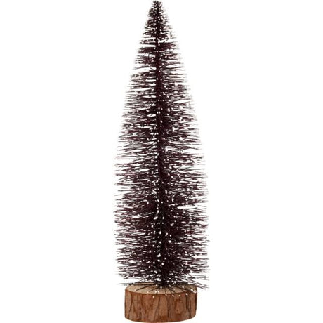Xmas Deco Julgran 'Glitter' 35cm Brun