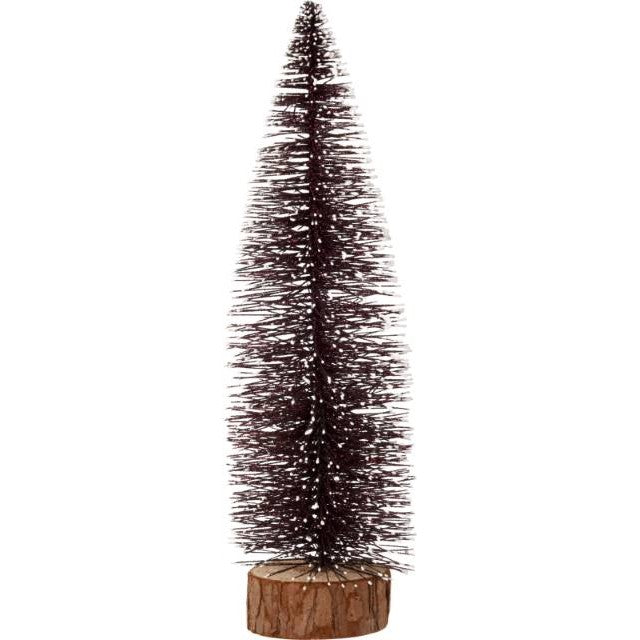 Xmas Deco Julgran 'Glitter' 35cm Brun