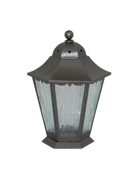 Gravlykta stående Svart/Silver H25cm