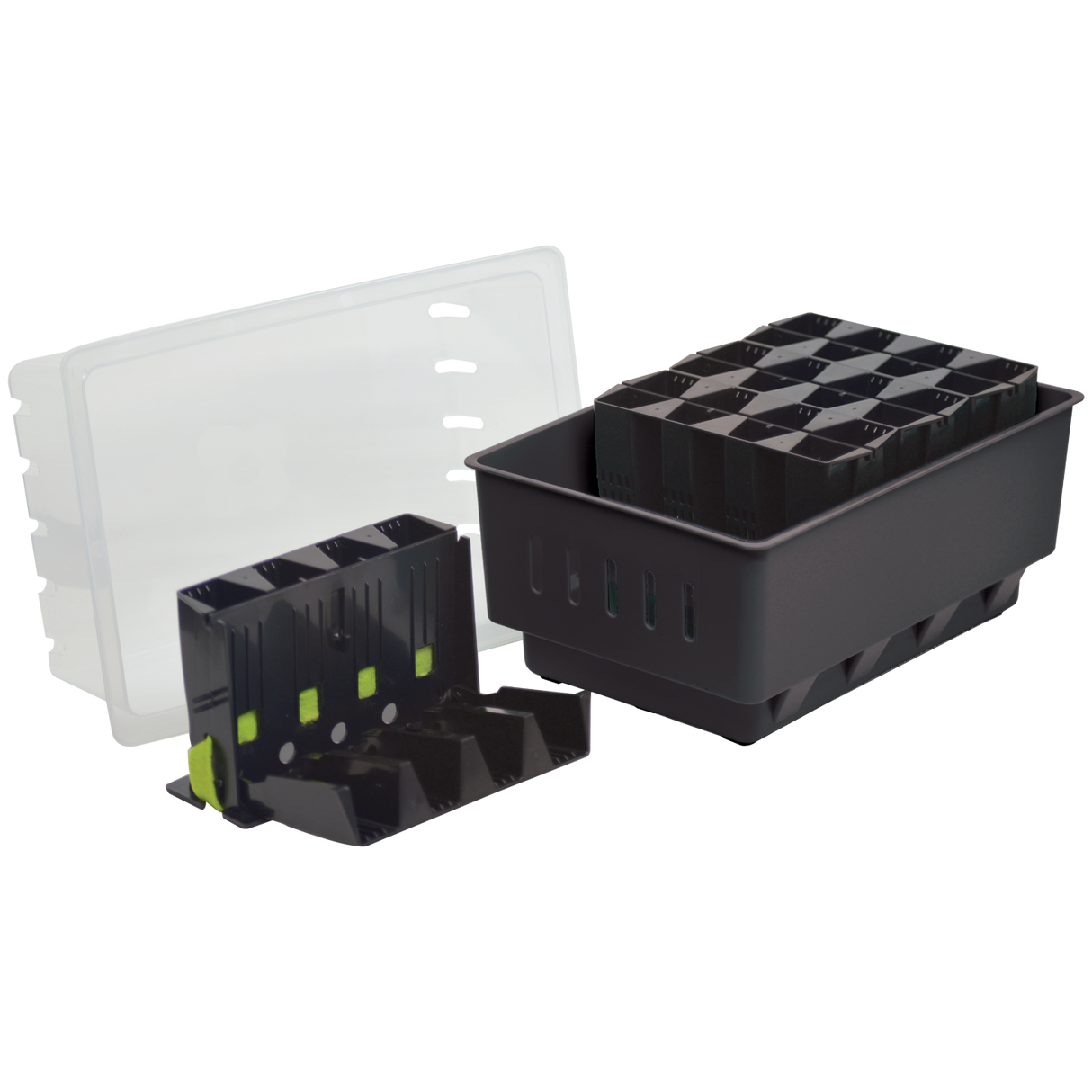 Miniväxthus Rootmaster, Svart