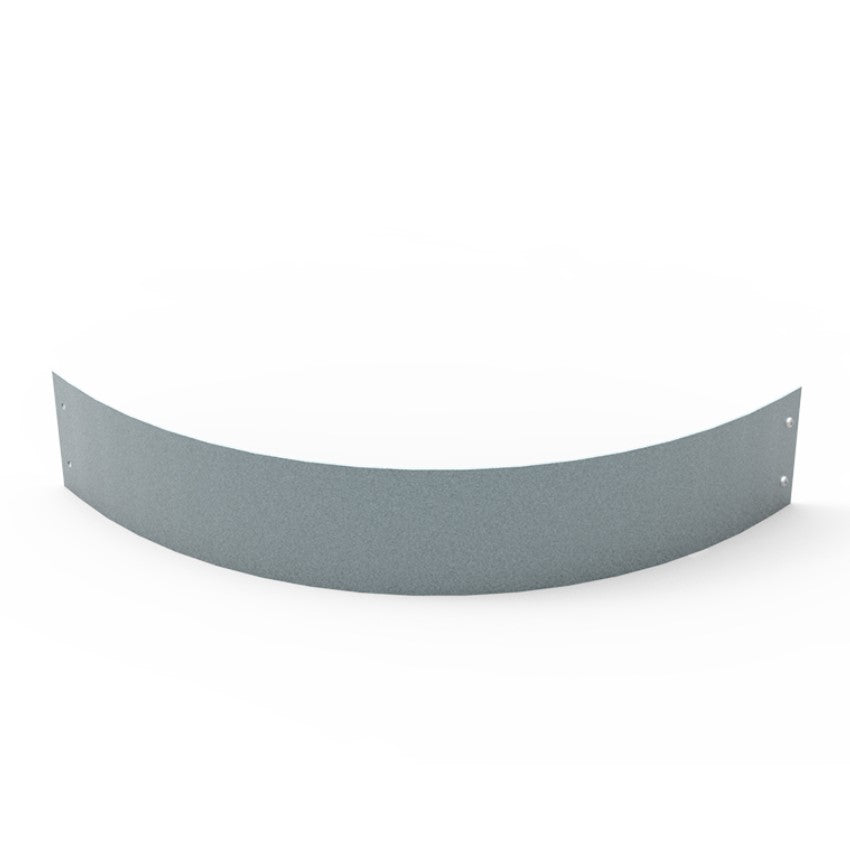 Planteringskant Kvartsbåge AluZink H120x750mm
