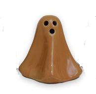 Spöke keramik gul H10cm