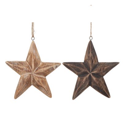 Stjärna Hängande Mörkbrun
