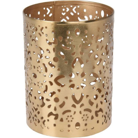 Ljuslykta för Värmeljus 'Gold' 15cm