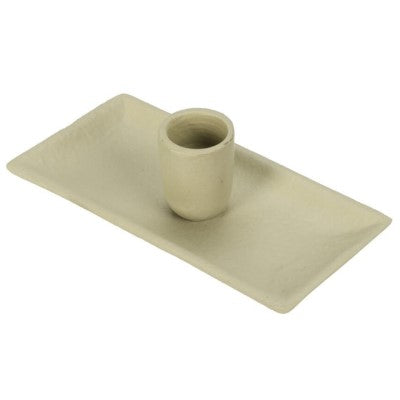 Ljusstake 'Rektangel' i metall - Grön