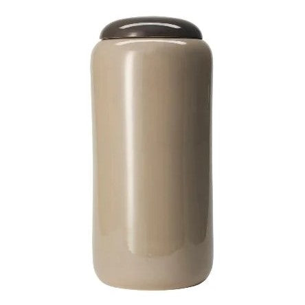 Porslinsvas 'Cream Dark Lid' 48x22cm