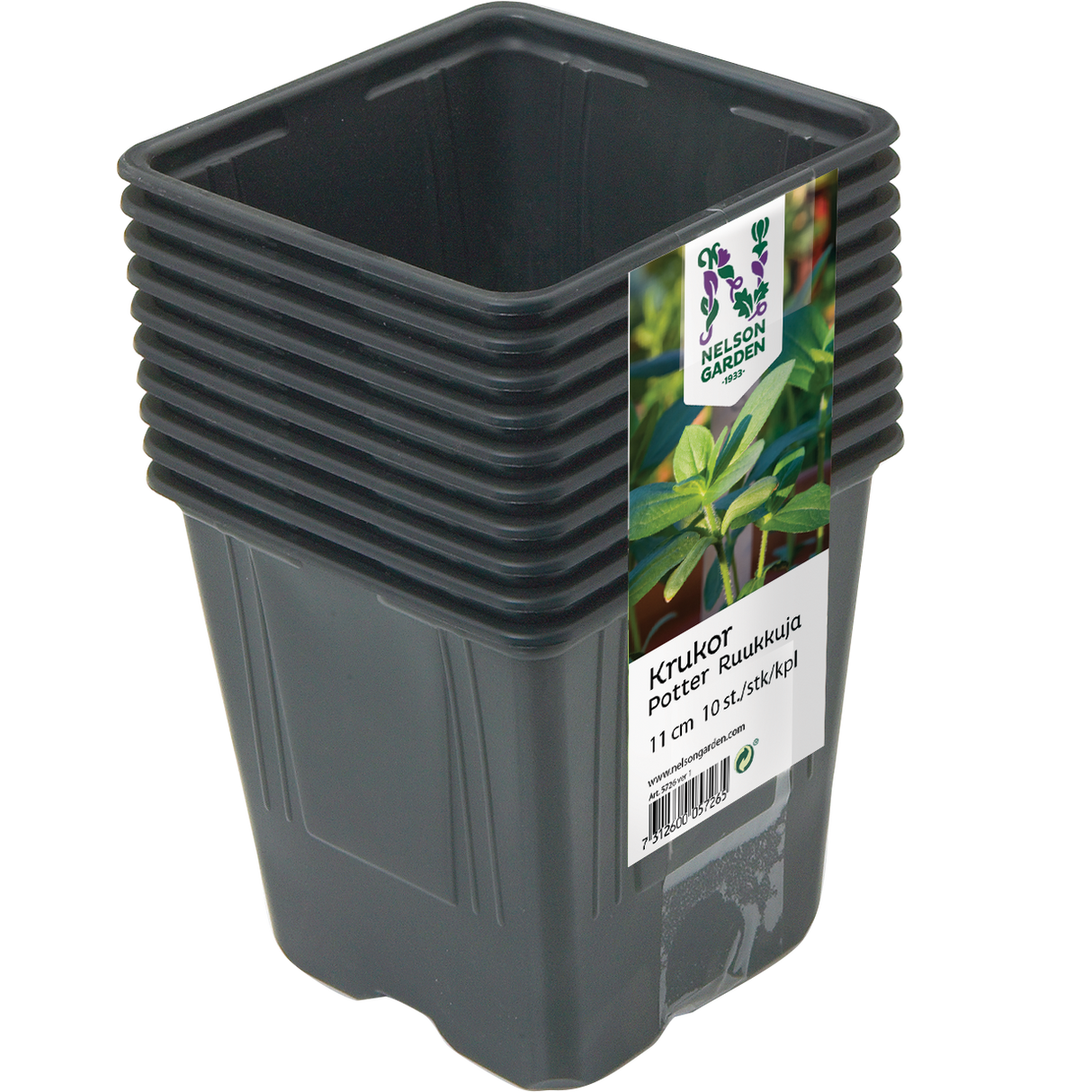 Planteringskruka Fyrkantig 11cm - 10st