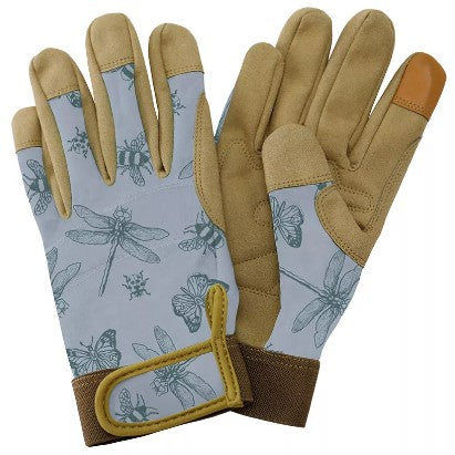 Kent & Stowe Handske 'Flutter Bugs' Blå - Dam M