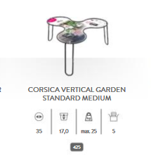 Corsica vertical Garden Standard, Anthracite