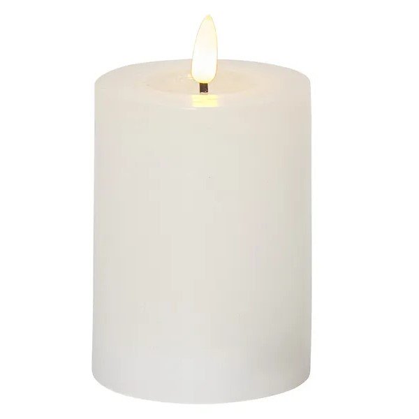 LED Blockljus H15cm Vit